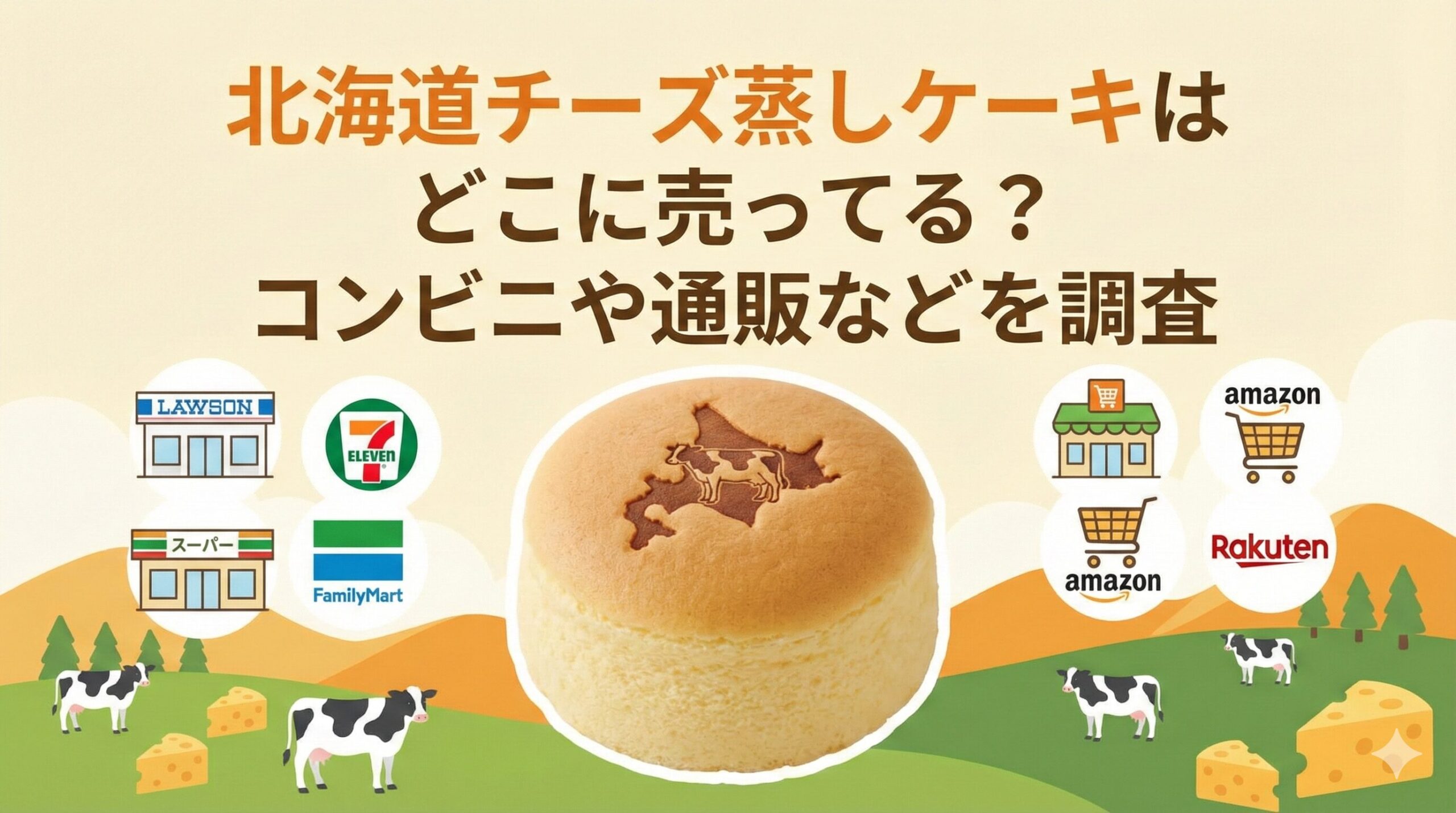北海道チーズ蒸しケーキどこに売ってる