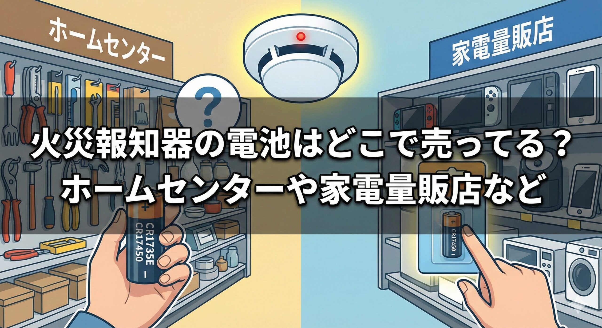 火災報知器 電池 どこに売ってる