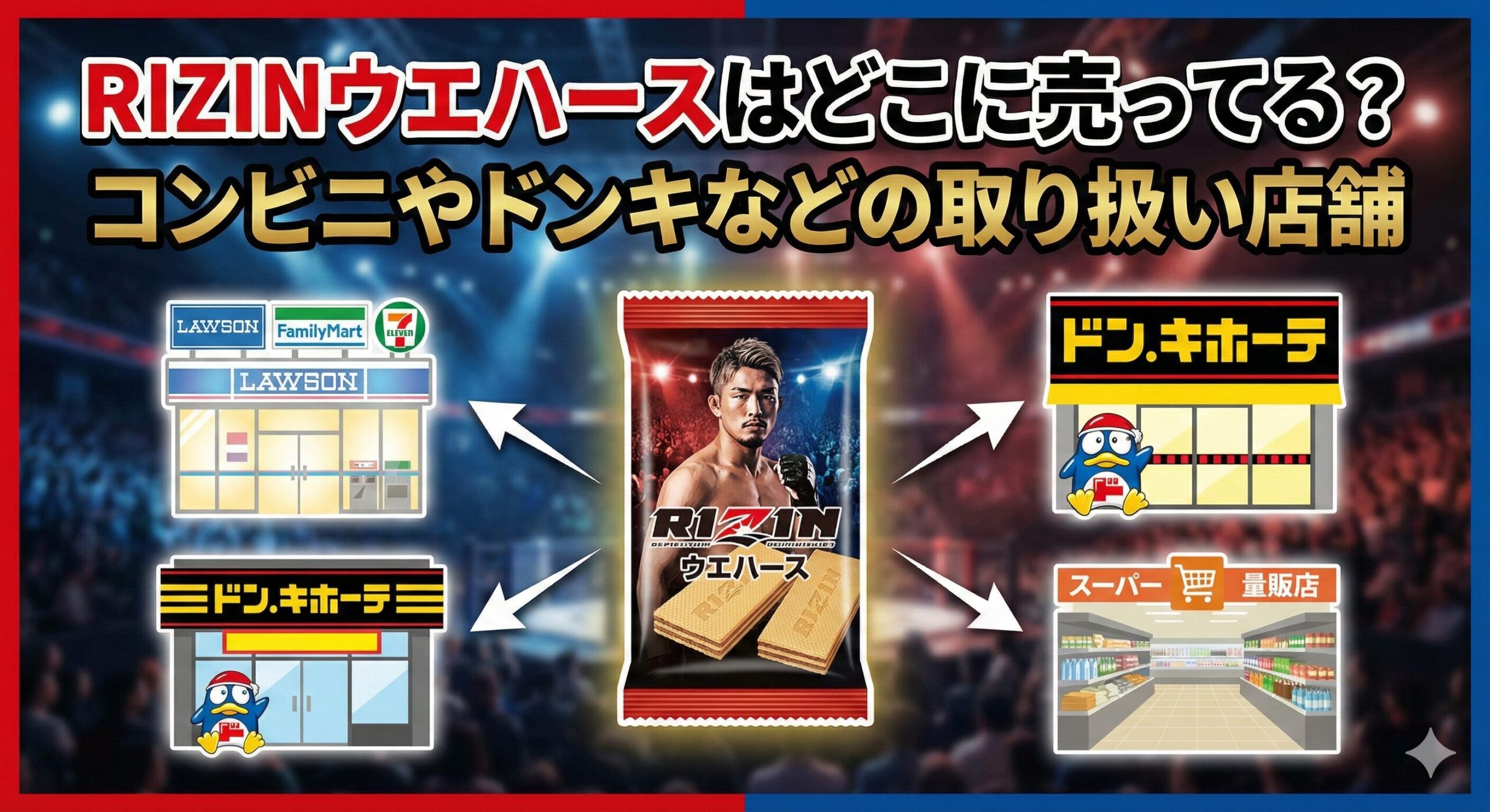 RIZINウエハースはどこに売ってる